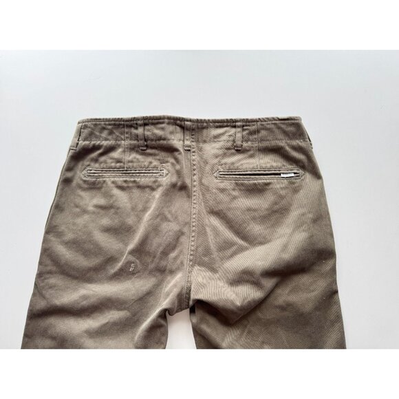 WINGS+HORNS Westpoint Olive Green Cotton Twill Straight Chino Pants, Size 29 - Picture 8 of 16
